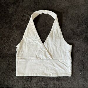 White halter top